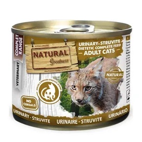 Natural Greatness URINARY-STRUVITE Tiernahrung, Dose für Katzen 200g